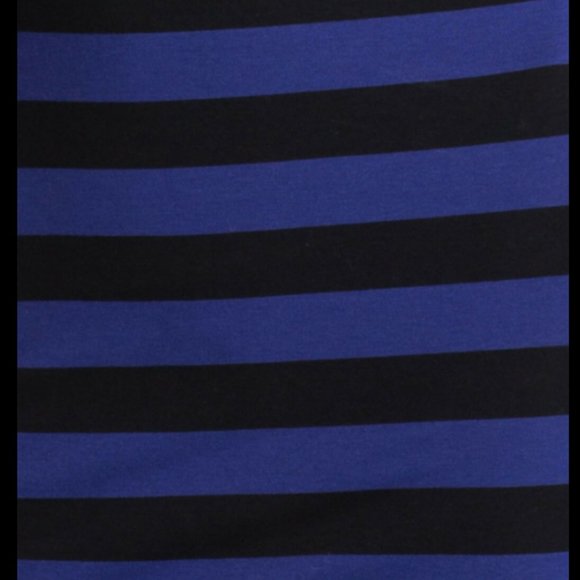 French Connection Stretch Stripe 3/4 Sleeve Dress - Picture 9 of 10